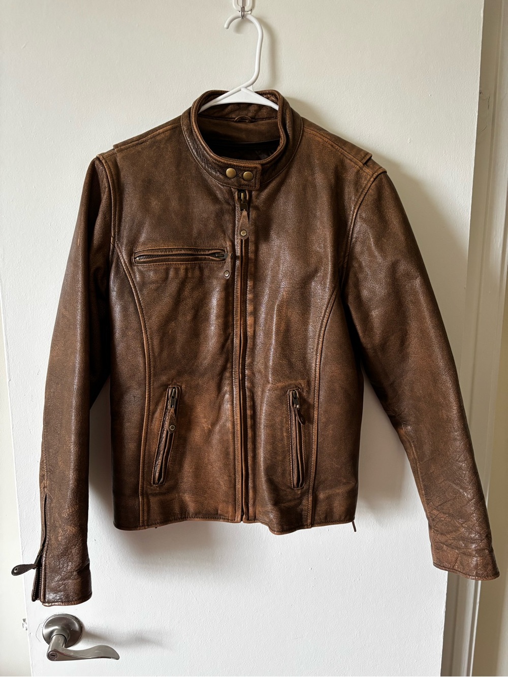 Wilsons Leather Brown Leather Bomber Jacket